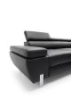 Ecksofa Molina Mini L-form Echtleder mit Schlaffunktion WERSAL
