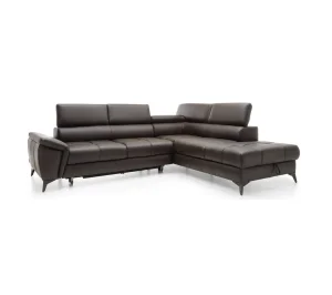 Ecksofa aus Echtleder mit Schlaffunktion MOCCA L-form WERSAL