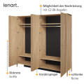 Kleiderschrank COZY 01 Merkmale der Möbel