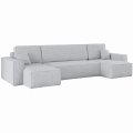 Ecksofa KARL U Poso 110 Hellgrau