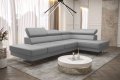 Ecksofa EMPORIO MINI Ledersofa Grau