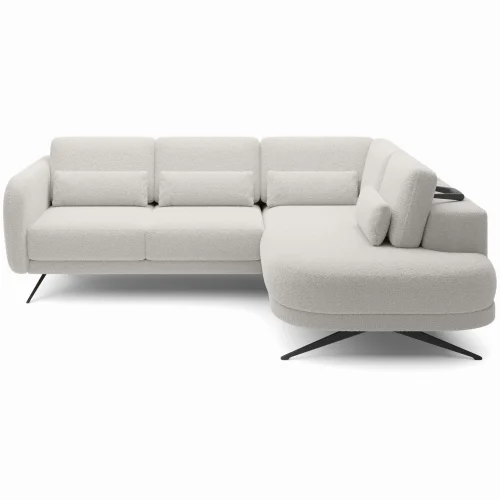 ILUSIO L Ecksofa Elektrisch verstellbare Sitztiefe Relaxfunktion Schwarz (Quelle 100)