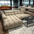 Ecksofa PLAZA MINI mit Relaxfunktion Elektrisch Ausfahrbar