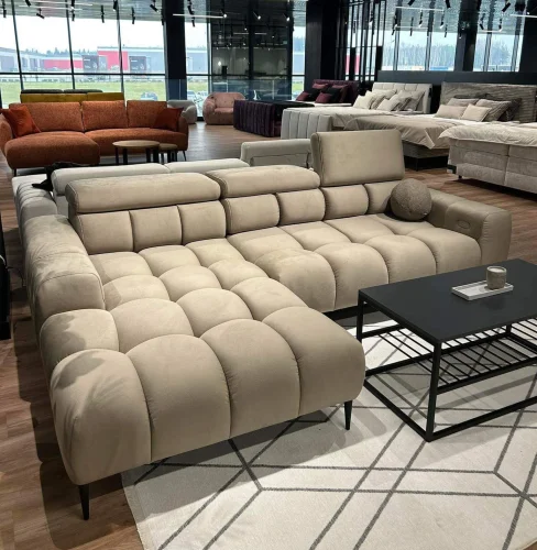 Ecksofa PLAZA MINI mit Relaxfunktion Elektrisch Ausfahrbar