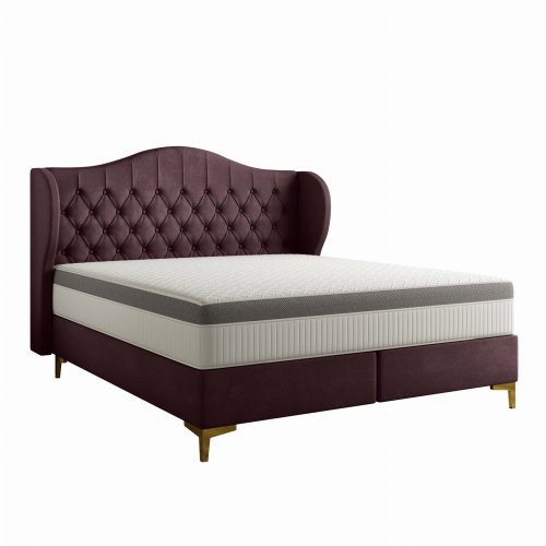 Bett LEGEND mit Matratze Wein Lila Whisper 14