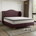 Bett LEGEND mit Matratze Wein Lila Whisper 14 Dekor