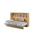 Wandklappbett Bed Concept 120x200 Horizontal Lenart Bett Grau und Eiche Artisan