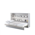 Wandklappbett Bed Concept 120x200 Horizontal Lenart Bett Grau und Eiche Artisan