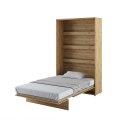 Wandklappbett Bed Concept 120x200 Vertikal Concept Lenart Bett Grau und Eiche Artisan