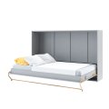 Wandklappbett Concept Pro 5 120x200 Horizontal Lenart Bett Grau und Eiche Sonoma