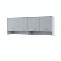 Wandklappbett Concept Pro 5 120x200 Horizontal Lenart Bett Grau und Eiche Sonoma
