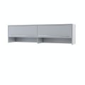 Wandklappbett Concept Pro 4 140x200 Horizontal Lenart Bett Grau und Eiche Sonoma