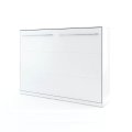 Wandklappbett Concept Pro 4 140x200 Horizontal Lenart Bett Weiß und Weiß Hochglanz