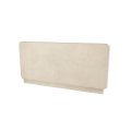 Kopfteil CP-12 Beige Boucle mit weißem Regal