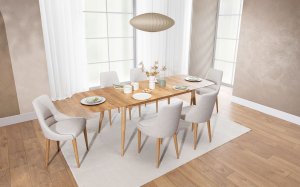Holztisch ULTRA rechteckiger Esstisch Industriell