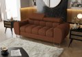 Sofa ASPEN II 195 cm 2-Sitzer verstellbare Kopfstützen, Kupferrot Aragon 56