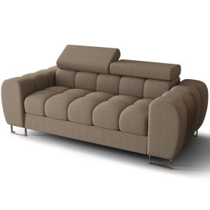 Sofa ASPEN II 2-Sitzer verstellbare 195 cm Kopfstützen Beige (Gemma 06)
