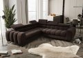 ASPEN MAX Ecksofa mit Schlaffunktion, verstellbare Kopfstützen & Bettkasten