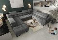 Ecksofa mit Schlaffunktion & zwei Bettkasten