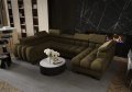 Ecksofa U-Form mit Schlaffunktion & Bettkasten - LINKS
