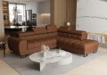 Aspen Ecksofa mit Schlaffunktion &  Bettkasten, Ecksofa mit verstellbare Kopfstützen