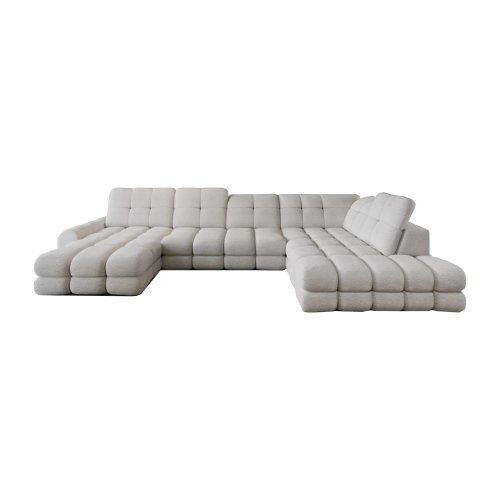 Ecksofa mit elektrischer Sitzverstellung TOLLO XL Schlaffunktion Bettkasten U-form 400x217 Creme (Quelle 02)