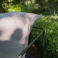 Set Gartenmöbel aus Metall Metallsofa Sofa mit zwei Sesseln