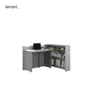 Schreibtisch Lenart WORK CONCEPT ausklappbarer Klappschreibtisch Grau