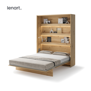 Wandklappbett Lenart BED CONCEPT 160x200 Vertikal Concept Lenart Bett Eiche Artisan BC-12