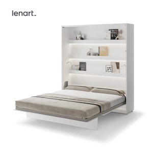 Wandklappbett Lenart BED CONCEPT 180x200 Vertikal Schrankbett Weiß BC-13