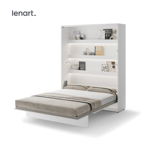 Wandklappbett 160x200 Vertikal Lenart BED CONCEPT Schrankbett Weiß BC-12