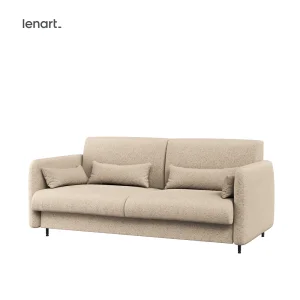 Sofa Lenart BED CONCEPT 18 für Wandklappbett BC-01 Vertikal 140x200 cm BEIGE BOUCLE