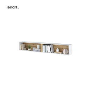 Wandregal für Schrankbett Lenart BED CONCEPT BC-30 Weiß/Eiche