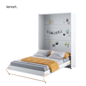 Wandklappbett 140x200 Vertikal Lenart Schrankbett Lenart CONCEPT PRO 1 Weiß CP-01