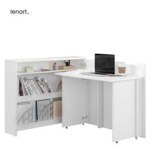 Schreibtisch Lenart WORK CONCEPT ausklappbarer Klappschreibtisch Weiß 