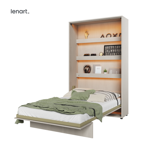 Wandklappbett Lenart CONCEPT JUNIOR 120x200 Vertikal Schrankbett CJ-01