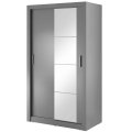 Kleiderschrank ARTI 6 mit zwei Schiebetüren und Spiegel LENART