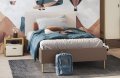 Bett Lenart LENNY LY-08 Eiche Artisan/beige/Trüffel