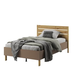 Bett Lenart LENNY LY-08 Eiche Artisan/beige/Trüffel