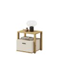 Nachttisch Lenart LENNY LY-07 Eiche Artisan/beige/Trüffel