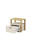Nachttisch Lenart LENNY LY-07 Eiche Artisan/beige/Trüffel
