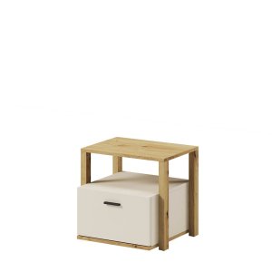 Nachttisch Lenart LENNY LY-07 Eiche Artisan/beige/Trüffel