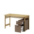 Schreibtisch Lenart LENNY LY-04 Eiche Artisan/beige/Trüffel