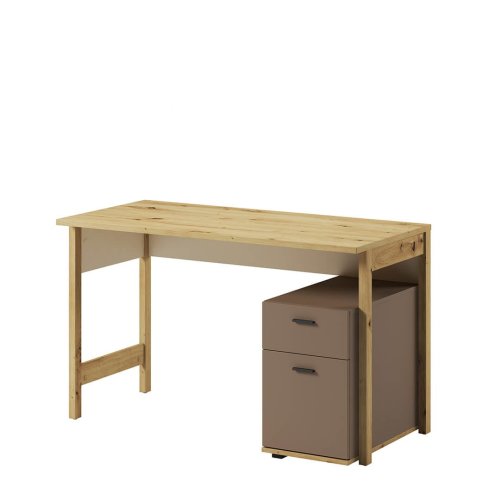 Schreibtisch Lenart LENNY LY-04 Eiche Artisan/beige/Trüffel