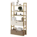 Bücherregal Lenart LENNY LY-02 Eiche Artisan/beige/Trüffel