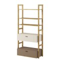 Bücherregal Lenart LENNY LY-02 Eiche Artisan/beige/Trüffel
