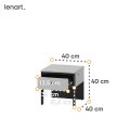 Nachttisch mit LED Lenart GRIS GS-05