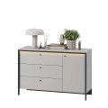 Kommode Lenart GRIS GS-04 grau/schwarz