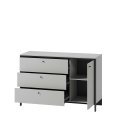 Kommode Lenart GRIS GS-04 grau/schwarz