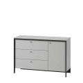 Kommode Lenart GRIS GS-04 grau/schwarz